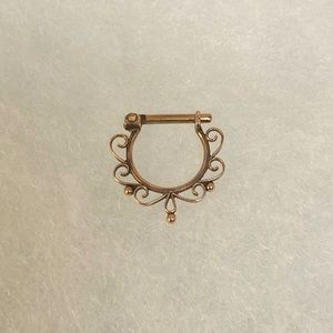 Rose Gold Quetzalli Septum hinge ring!